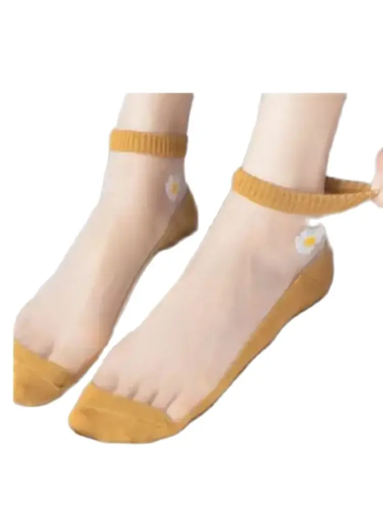 100pairs/lot fastwoman fashion summer daizy glass socks female thin Transparent short glass socks
100pairs/lot fastwoman fashion summer daizy glass socks female thin Transparent short glass socks
