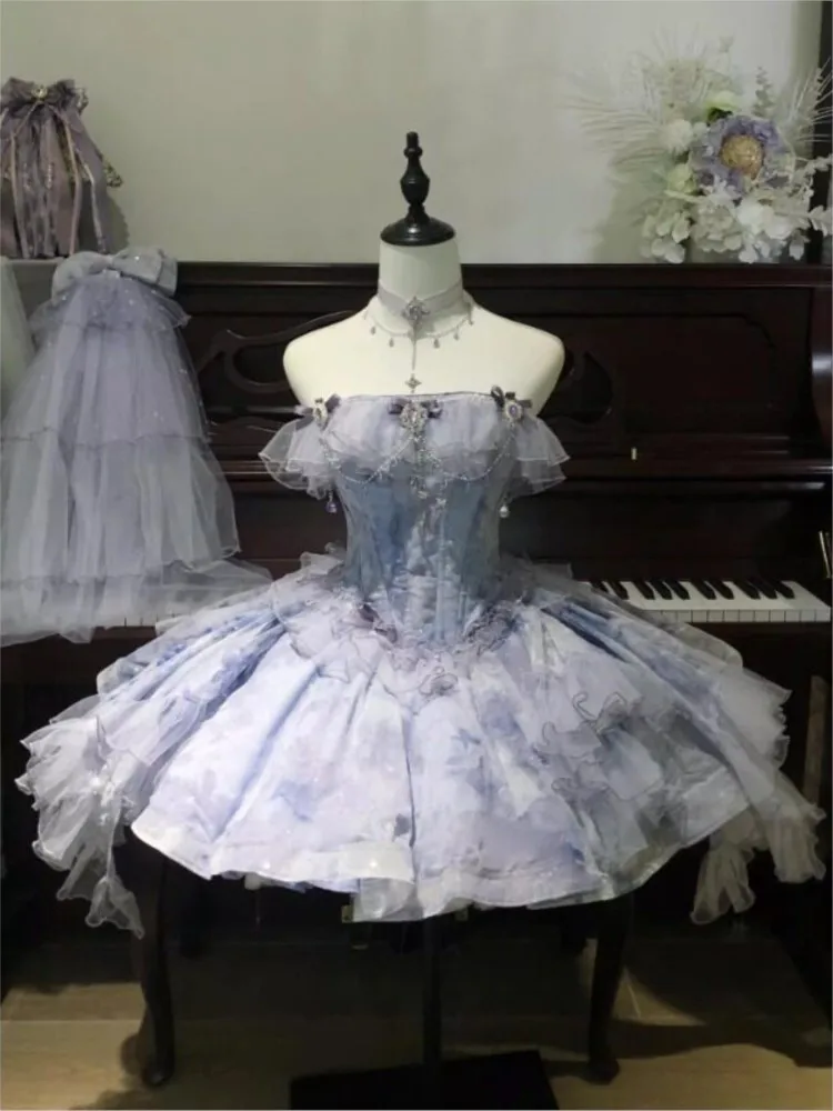 Purple banquet student day adult ceremony wedding dress
Purple banquet student day adult ceremony wedding dress