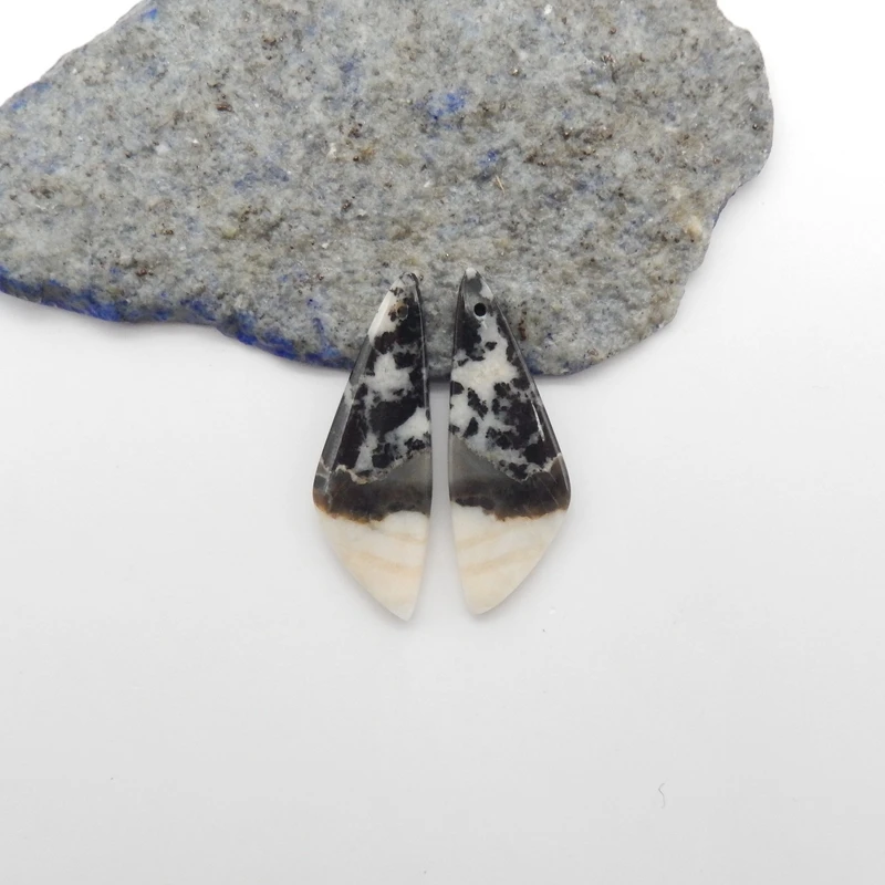 Handmade Zebra Jasper Earrings Natural Stone Beads 38x13x4mm Jewelry Accessories Matched Pair for Women New Design 6g
Handmade Zebra Jasper Earrings Natural Stone Beads 38x13x4mm Jewelry Accessories Matched Pair for Women New Design 6g