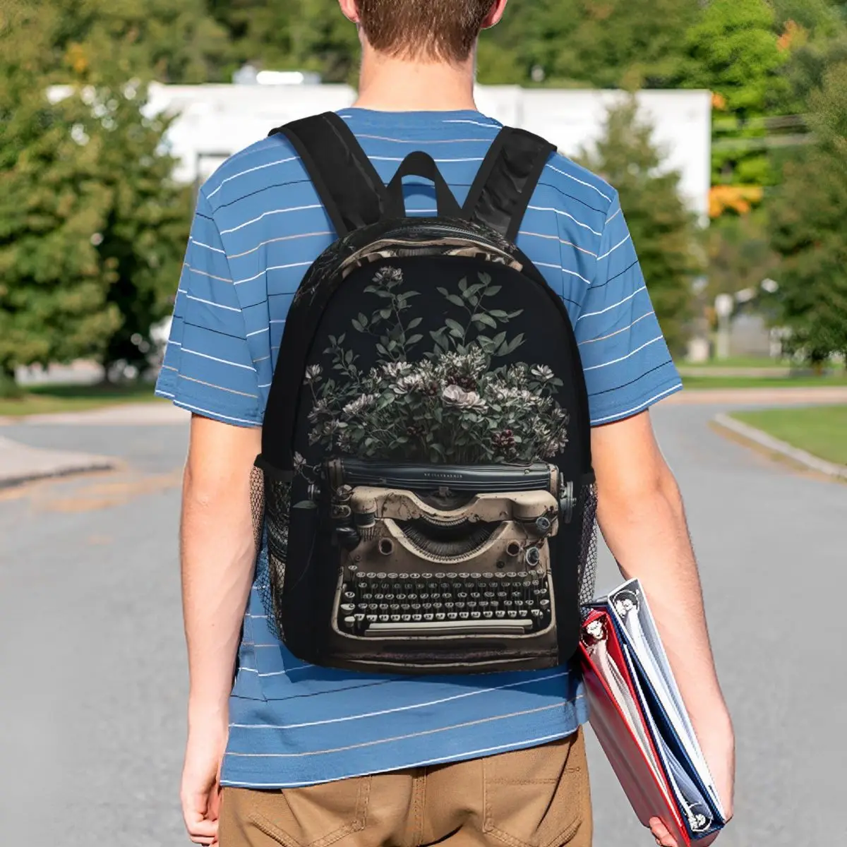 Vintage Typewriter Design Backpack Student BookBag Children School Bag Computer Shoulder Bags for Boys Girls
Vintage Typewriter Design Backpack Student BookBag Children School Bag Computer Shoulder Bags for Boys Girls