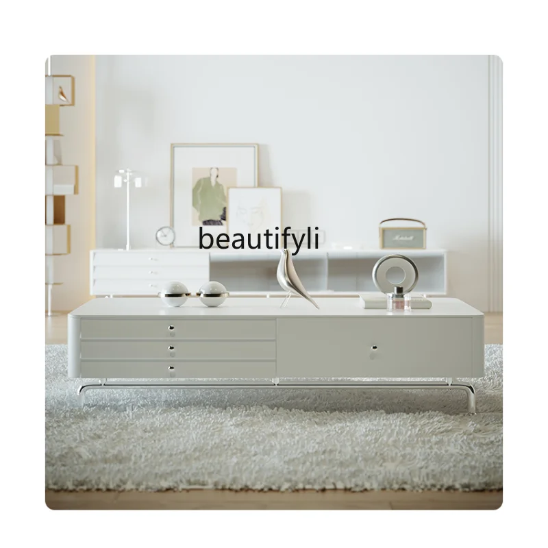 Каменная тарелка, роскошный кофейный столик, шкаф для хранения телевизора, гостиная, высокие ножки, кремовый стиль, нордический современный Минимализм 
Каменная тарелка, роскошный кофейный столик, шкаф для хранения телевизора, гостиная, высокие ножки, кремовый стиль, нордический современный Минимализм