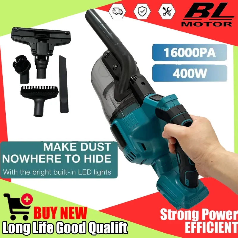 Battery Cordless Vacuum Cleaner Tool Handheld Dust Collector Floor Carpet Car Pet Hair Cleaning Fit Makita 18V Power
Battery Cordless Vacuum Cleaner Tool Handheld Dust Collector Floor Carpet Car Pet Hair Cleaning Fit Makita 18V Power