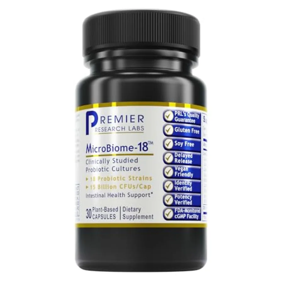 MicroBiome-18 - Probiotics for Digestive Health Probiotics with Lactobacillus Acidophilus for Women and Men Reuteri for Healthy
MicroBiome-18 - Probiotics for Digestive Health Probiotics with Lactobacillus Acidophilus for Women and Men Reuteri for Healthy