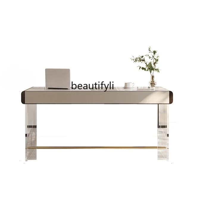 A Light Luxury Stone Plate Desk Modern Minimalist Desk High-End Acrylic Saddle Leather Computer Desk
A Light Luxury Stone Plate Desk Modern Minimalist Desk High-End Acrylic Saddle Leather Computer Desk