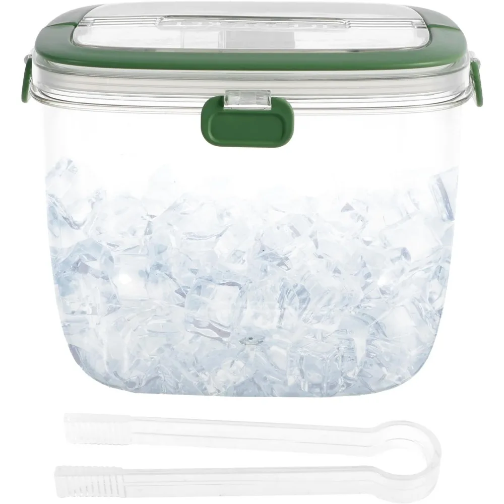 5L Portable Ice Bucket with Lid Tong Handle Sealed Container for Cocktail Bar Parties Camping Green
5L Portable Ice Bucket with Lid Tong Handle Sealed Container for Cocktail Bar Parties Camping Green
