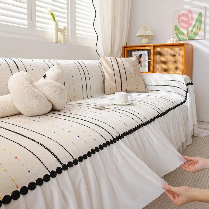 Solid Color Chenille Sofa Towel Anti-slip Sofa Throw Blanket with Tassels Couch Cover for Living Room
Solid Color Chenille Sofa Towel Anti-slip Sofa Throw Blanket with Tassels Couch Cover for Living Room