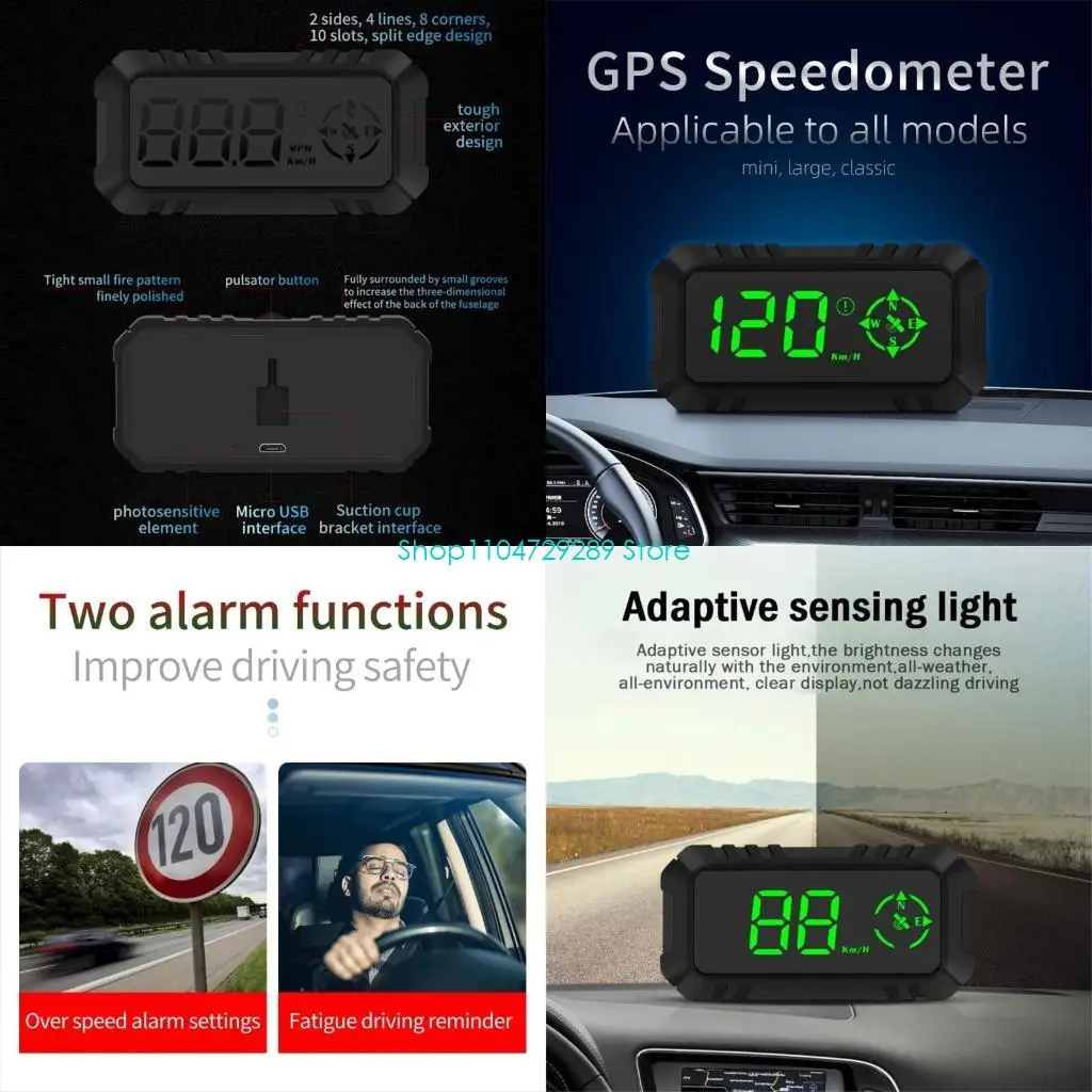 D8KE Универсальный автомобильный HUD Руководство по скорости на лобовом стекле Сигнализация превышения скорости Компас G7
D8KE Универсальный автомобильный HUD Руководство по скорости на лобовом стекле Сигнализация превышения скорости Компас G7