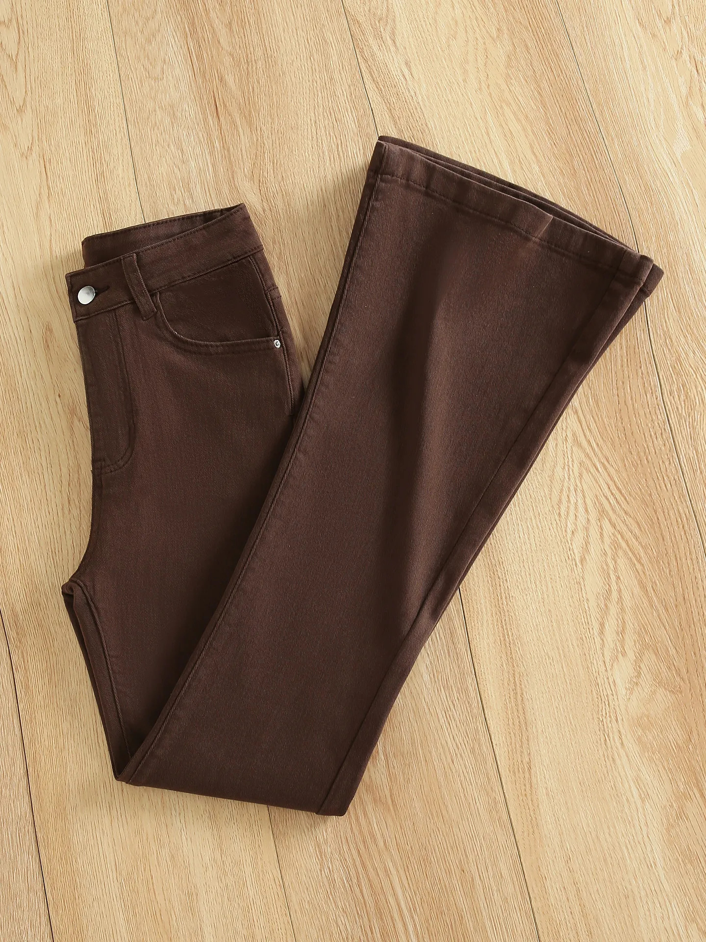 Slim Fit High Waist Bell Bottom Jeans Women's Coffee Color Fashionable Autumn Winter New Style Elastic Wide Leg Pants
Slim Fit High Waist Bell Bottom Jeans Women's Coffee Color Fashionable Autumn Winter New Style Elastic Wide Leg Pants