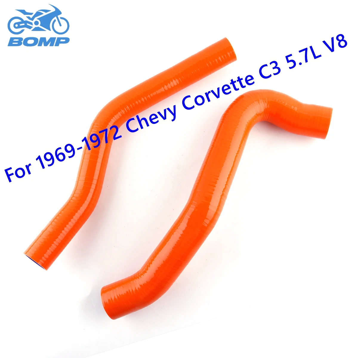 For 1969-1972 Chevy Corvette C3 5.7L V8 1970 1971 Silicone Coolant Radiator Hoses Tubes Kit Piping 2Pcs 10 Colors
For 1969-1972 Chevy Corvette C3 5.7L V8 1970 1971 Silicone Coolant Radiator Hoses Tubes Kit Piping 2Pcs 10 Colors