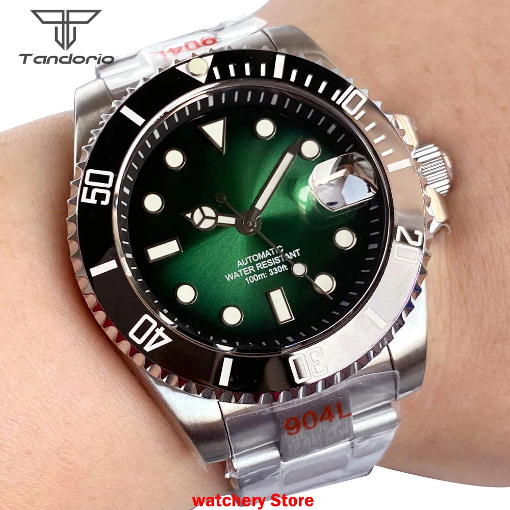 New 40mm Men's Watches NH35A Automatic Movement 200m Waterproof 120clicks Bezel Yellow/Green/Blue Dial Mechanical Watches
New 40mm Men's Watches NH35A Automatic Movement 200m Waterproof 120clicks Bezel Yellow/Green/Blue Dial Mechanical Watches