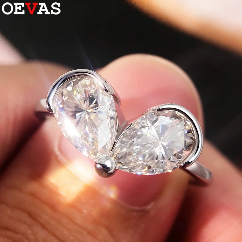Кольцо OEVAS с муассанитом грушевидной огранки 3 карата для женщин, 100% серебро S925, двойная каплевидная огранка, лабораторный бриллиант, обручальное кольцо, сертифицированное ювелирное изделие, подарок
Кольцо OEVAS с муассанитом грушевидной огранки 3 карата для женщин, 100% серебро S925, двойная каплевидная огранка, лабораторный бриллиант, обручальное кольцо, сертифицированное ювелирное изделие, подарок
