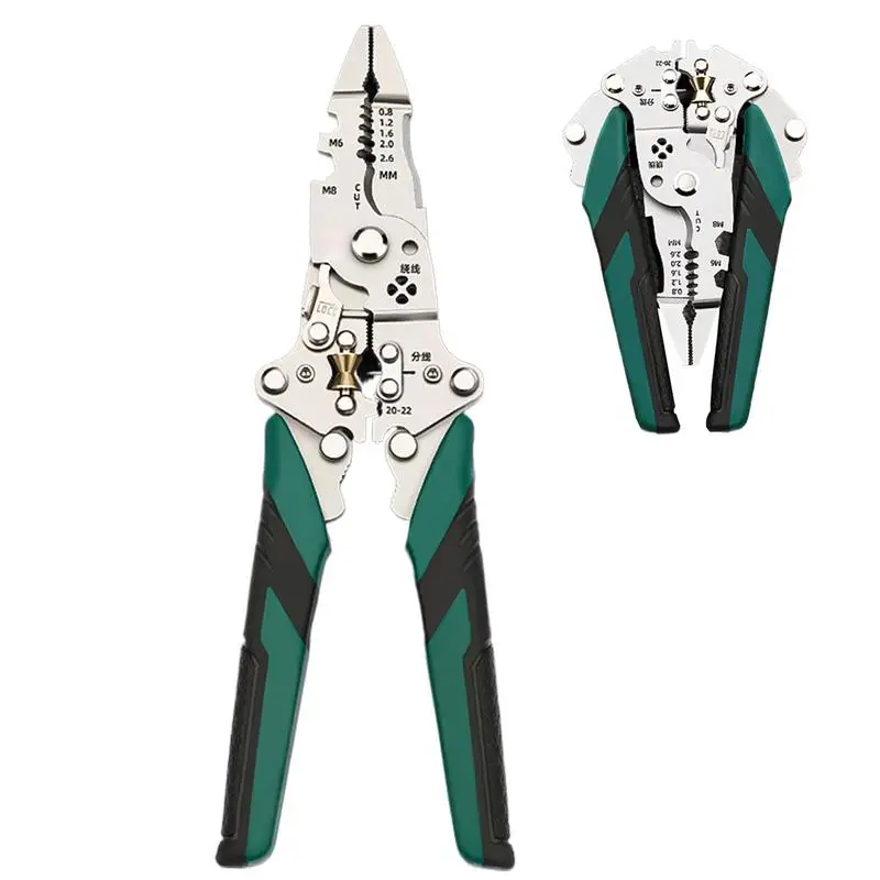 Wire Stripper Foldable Cable Cutter Stripper Pliers Multi-Function Electrician Hand Tool For Wires Cutting Crimping Winding
Wire Stripper Foldable Cable Cutter Stripper Pliers Multi-Function Electrician Hand Tool For Wires Cutting Crimping Winding