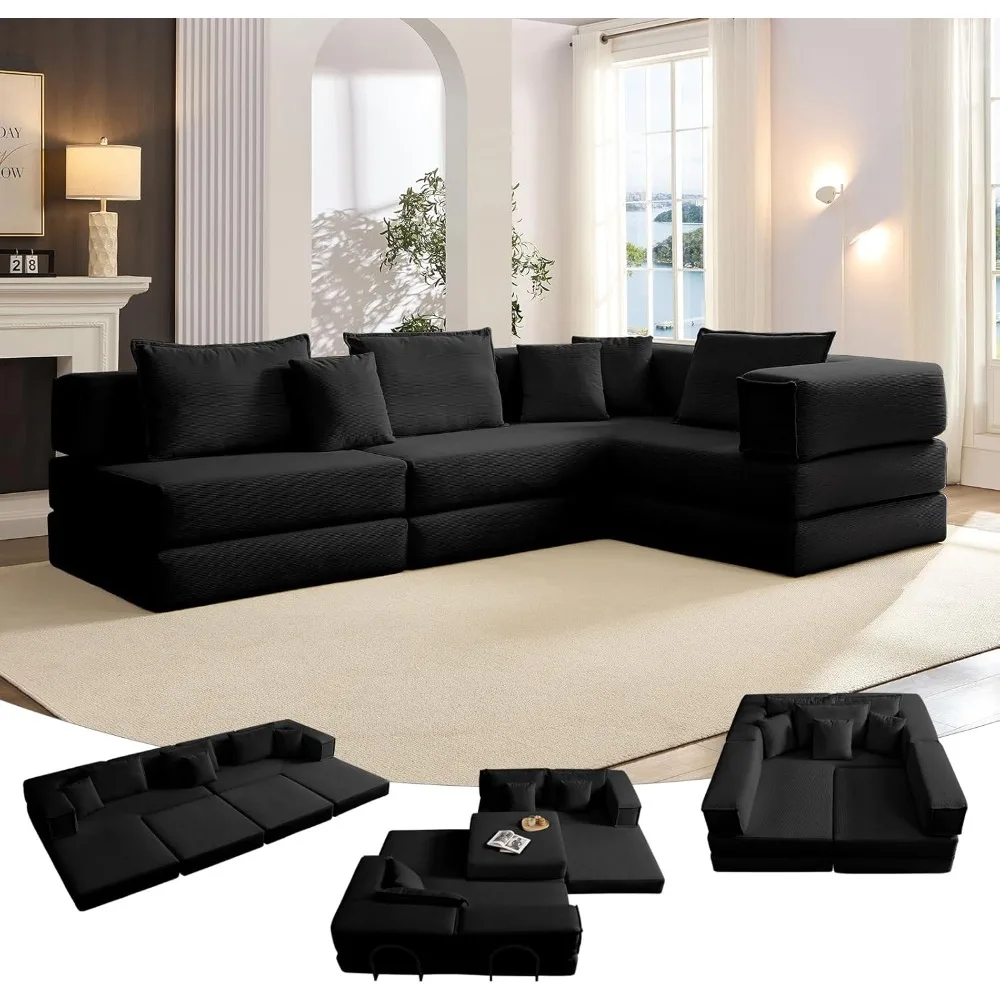 118.2'' Cloud Couch with L-Shaped, 6-in-1 Deep Seat Corduroy Modular Sectional Sofa, 2025 Upgraded Upholstered Memory Foam Couch
118.2'' Cloud Couch with L-Shaped, 6-in-1 Deep Seat Corduroy Modular Sectional Sofa, 2025 Upgraded Upholstered Memory Foam Couch