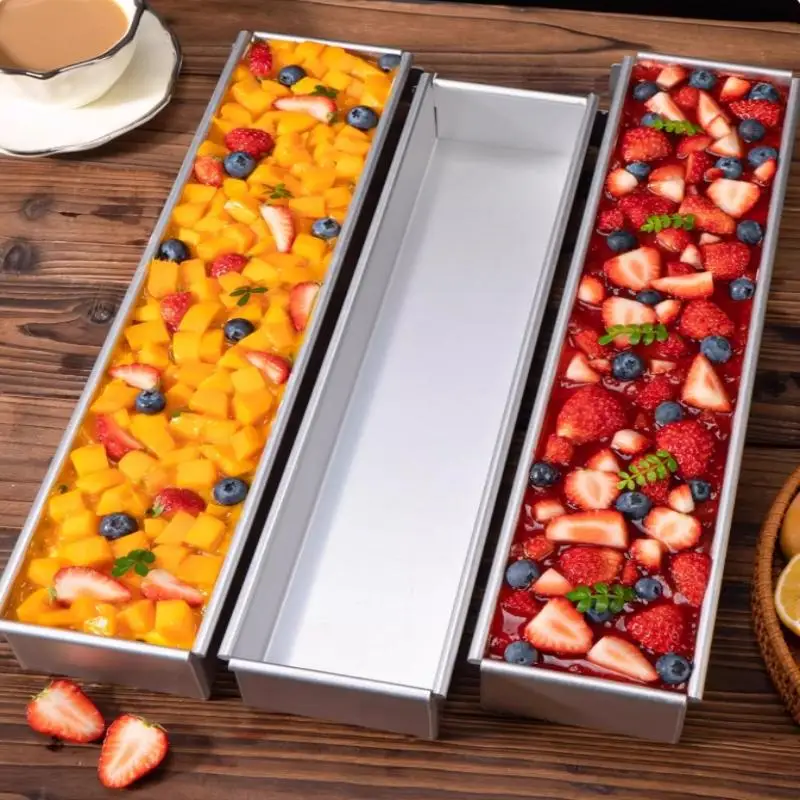 C 1pc Non-Slip Stainless Steel Long Cake Mold BakingTray Anti-Scratch Rectangular Tiramisu Cake Base DlY Kitchen Cooking Tool
C 1pc Non-Slip Stainless Steel Long Cake Mold BakingTray Anti-Scratch Rectangular Tiramisu Cake Base DlY Kitchen Cooking Tool