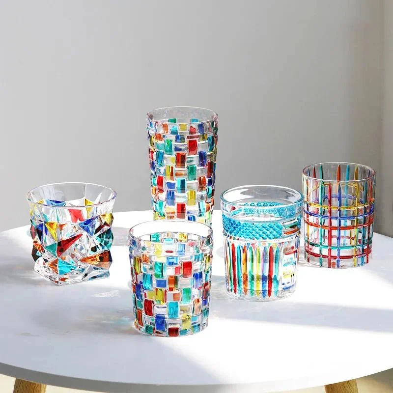 Colorful Whisky Crystal Cup Italy Zecchin Design Colored Glassware Wine Tasting Glasses Gothic Hand Painted Color Weave Beer Mug
Colorful Whisky Crystal Cup Italy Zecchin Design Colored Glassware Wine Tasting Glasses Gothic Hand Painted Color Weave Beer Mug