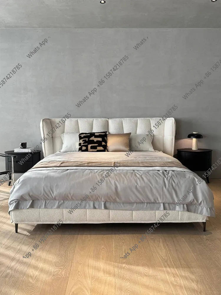 J Muscle Bed Italian Minimalist Designer Chenille Fleece Home High-end Master Bedroom Double Bed Minimalist Italian Style
J Muscle Bed Italian Minimalist Designer Chenille Fleece Home High-end Master Bedroom Double Bed Minimalist Italian Style