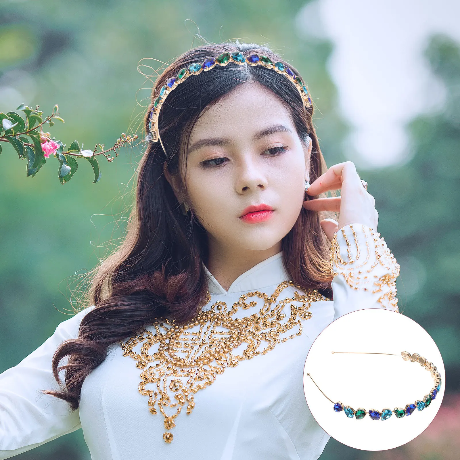 1Pcs Glass Rhinestone Hair Clip Durable Elegant Hair Decoration Blue Green Perfect Gift Women Headwear Fashion Headband Daily 
1Pcs Glass Rhinestone Hair Clip Durable Elegant Hair Decoration Blue Green Perfect Gift Women Headwear Fashion Headband Daily