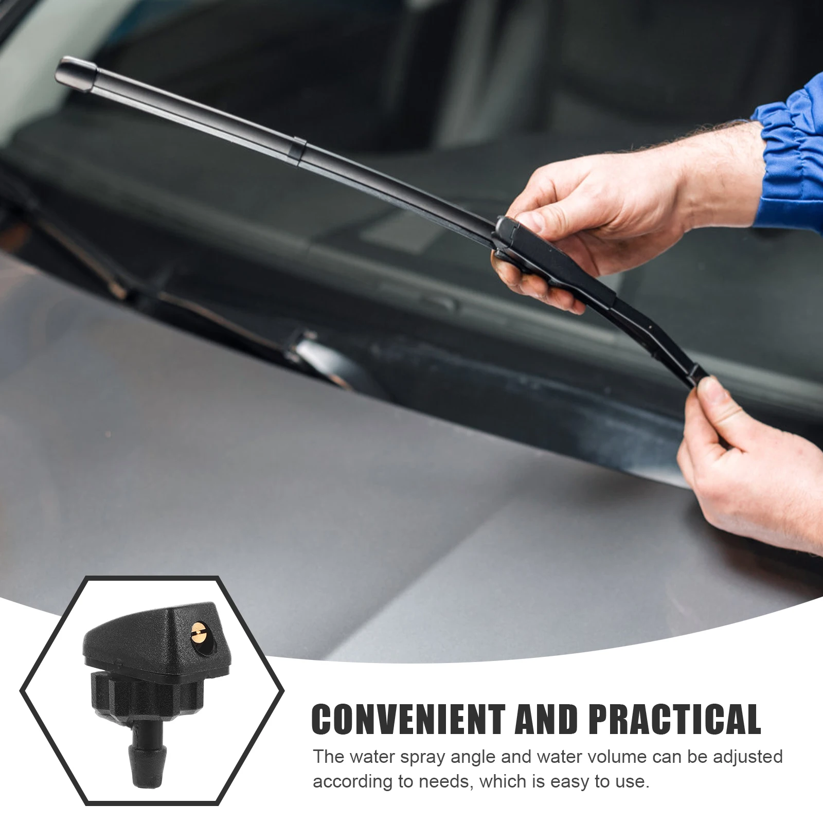 2pcs Car Windshield Washer Nozzles Adjustable Spray Windshield Washer Sprayer Nozzle Replacement Water Spray Jets Car Windscreen
2pcs Car Windshield Washer Nozzles Adjustable Spray Windshield Washer Sprayer Nozzle Replacement Water Spray Jets Car Windscreen