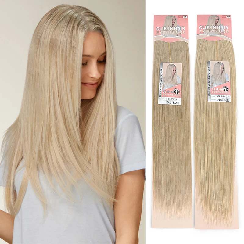 Snowdrop Hair Synthetic Futura Heat Resistant Fiber Smooth Clip-In 1 Piece 4 Clips Blonde 22Inch 150g Clip In Hair Extension
Snowdrop Hair Synthetic Futura Heat Resistant Fiber Smooth Clip-In 1 Piece 4 Clips Blonde 22Inch 150g Clip In Hair Extension