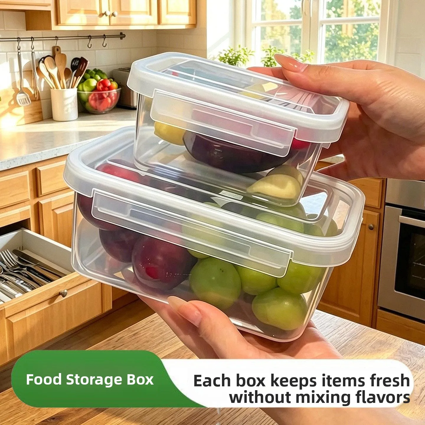 Food Grade Sealed Storage Box Refrigerator Meat Preparation Microwave Heating Freezing Organization Plastic Container
Food Grade Sealed Storage Box Refrigerator Meat Preparation Microwave Heating Freezing Organization Plastic Container
