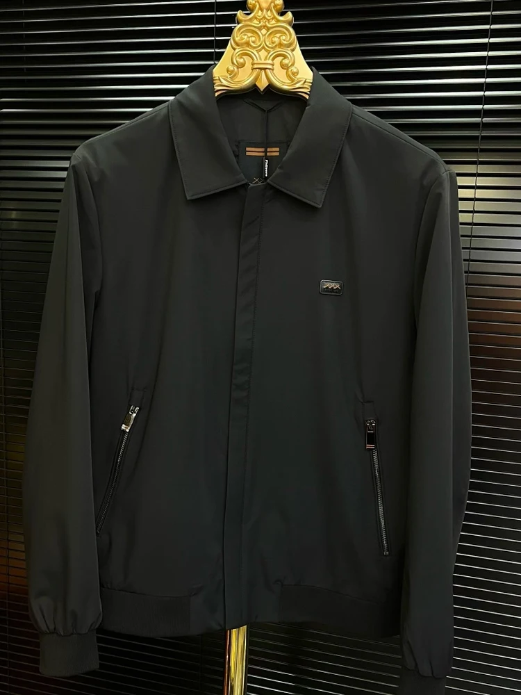 Spring Autumn Men's New Luxury Jaet Coat Faion Versatile Haome Personali High-End Feeling Light Luxury Aosphere
Spring Autumn Men's New Luxury Jaet Coat Faion Versatile Haome Personali High-End Feeling Light Luxury Aosphere