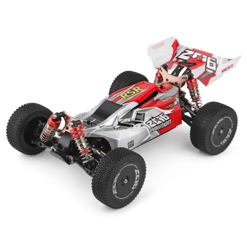 144001 2.4G Racing RC Car Competition 60 km/h Metal Chassis 4wd Electric RC Formula Car Remote Control Toys for Children 
144001 2.4G Racing RC Car Competition 60 km/h Metal Chassis 4wd Electric RC Formula Car Remote Control Toys for Children
