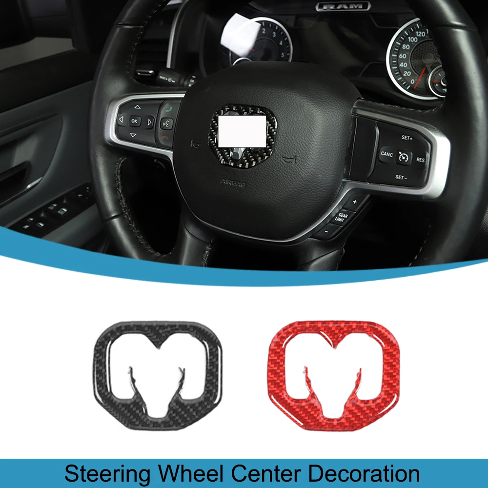 Car Steering Wheel Center Decoration Cover Trim Frame Stickers for Dodge RAM 2018 2019 2020 2021 2022 2023 Interior Accessories
Car Steering Wheel Center Decoration Cover Trim Frame Stickers for Dodge RAM 2018 2019 2020 2021 2022 2023 Interior Accessories