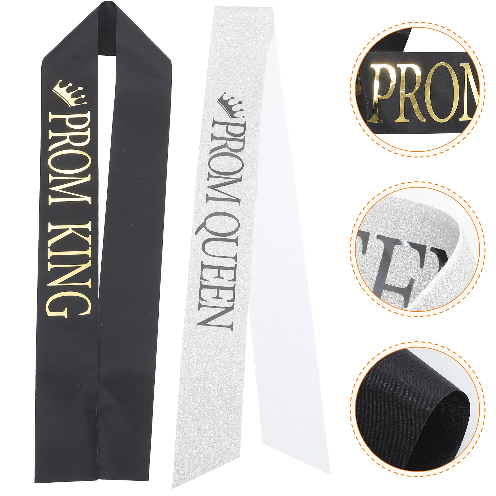 2pcs Prom Sash Ceremonial Belts Adjustable Shoulder Straps Cloth Material Graduation Party Decorations Sashes
2pcs Prom Sash Ceremonial Belts Adjustable Shoulder Straps Cloth Material Graduation Party Decorations Sashes