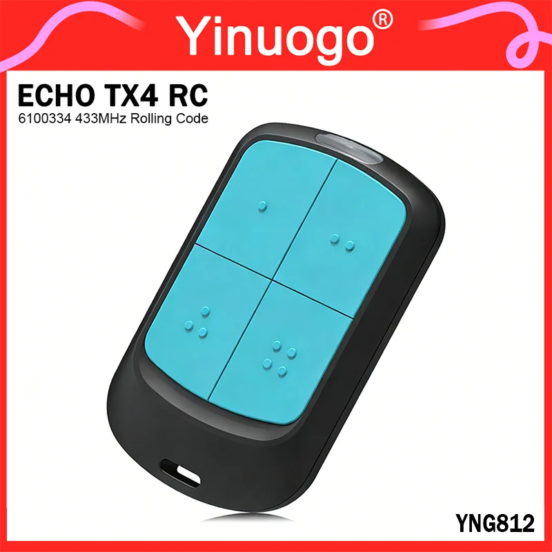 Электрический привод для гаражных ворот YNG812 для ECHO TX4 RC 6100334 BRAVO TX4 TE4433H 433 МГц с плавающим кодом
Электрический привод для гаражных ворот YNG812 для ECHO TX4 RC 6100334 BRAVO TX4 TE4433H 433 МГц с плавающим кодом