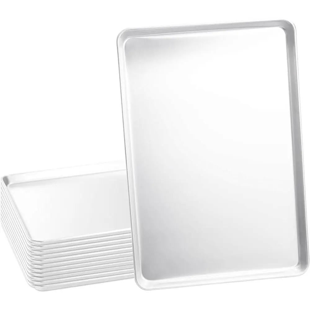 ull Size 18 x 26 inch Sheet Pan Commercial Bakery Equipment Cake Pans 19 Gauge 12 Pack
ull Size 18 x 26 inch Sheet Pan Commercial Bakery Equipment Cake Pans 19 Gauge 12 Pack