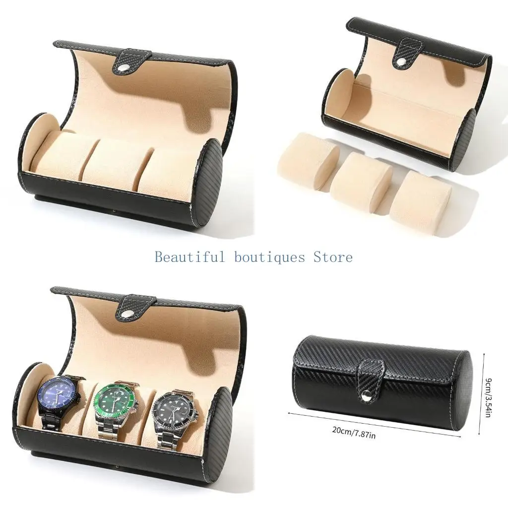 U4LF Unique Watch Storage Box 3Grid Cylinder Roll Holder Round Watch Storage Display Case Watches Display Storage Holder
U4LF Unique Watch Storage Box 3Grid Cylinder Roll Holder Round Watch Storage Display Case Watches Display Storage Holder