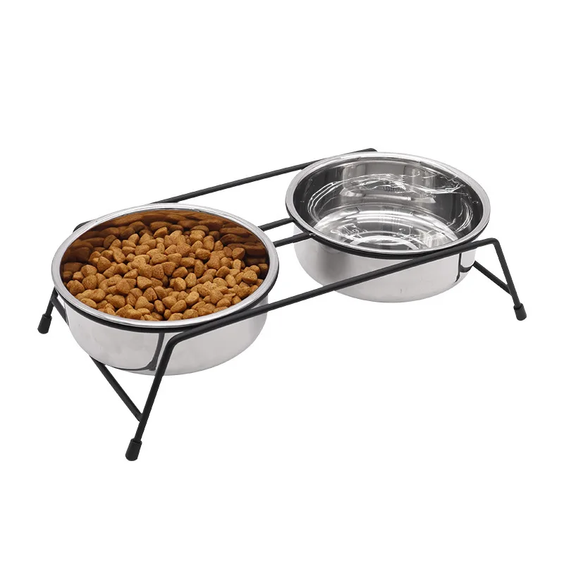 Cat bowl with integrated water and food, dual-purpose pet bowl for drinking and feeding, cat food bowl with stand, anti-spill do
Cat bowl with integrated water and food, dual-purpose pet bowl for drinking and feeding, cat food bowl with stand, anti-spill do
