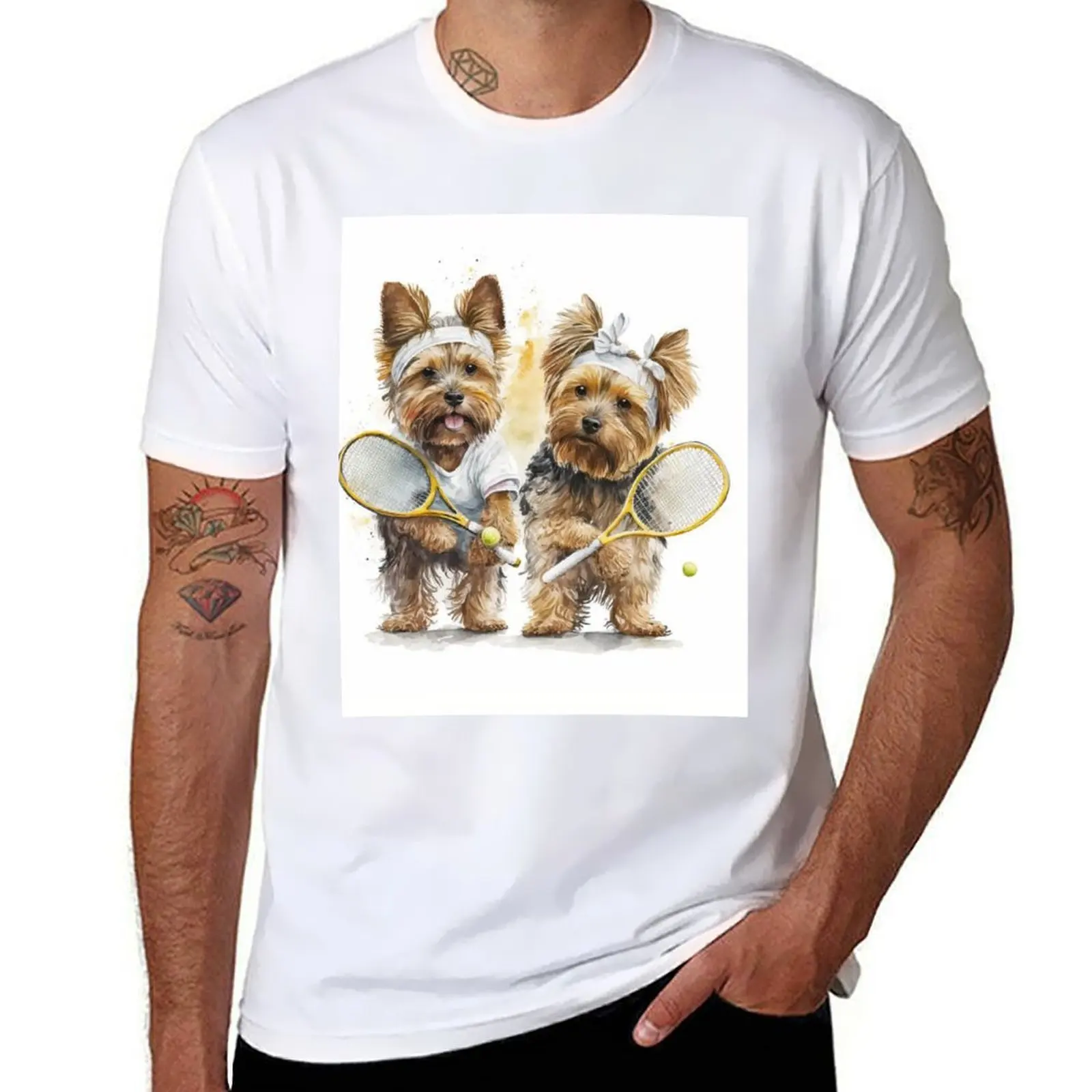 Tennis Yorkshire Furry T-Shirt Playing t quality t cotton on Court the Foes high Dogs Terrier personalised shirts shirt in
Tennis Yorkshire Furry T-Shirt Playing t quality t cotton on Court the Foes high Dogs Terrier personalised shirts shirt in