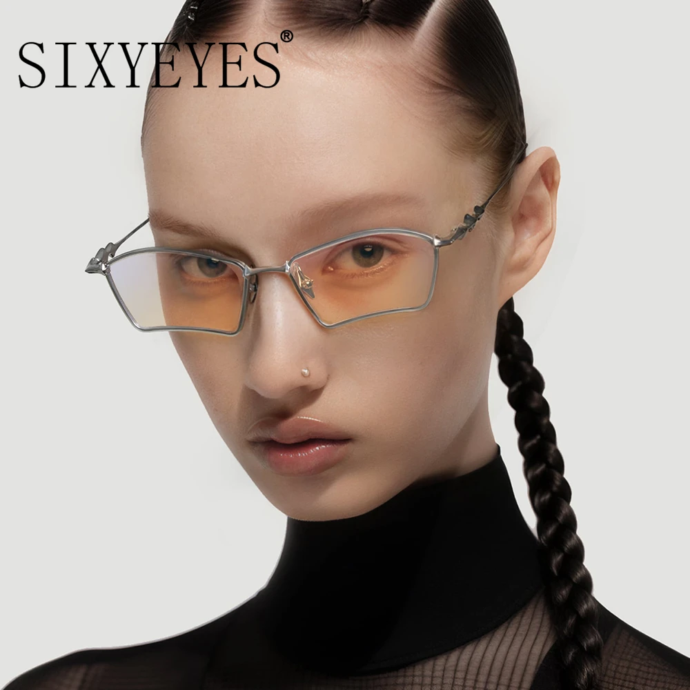 2024 Punk Metal Spectacle Frame Sunglasses Ins Fashion Small Irregular Rectangle Sun Glasses for Female Vintage Eyewear Unisex
2024 Punk Metal Spectacle Frame Sunglasses Ins Fashion Small Irregular Rectangle Sun Glasses for Female Vintage Eyewear Unisex