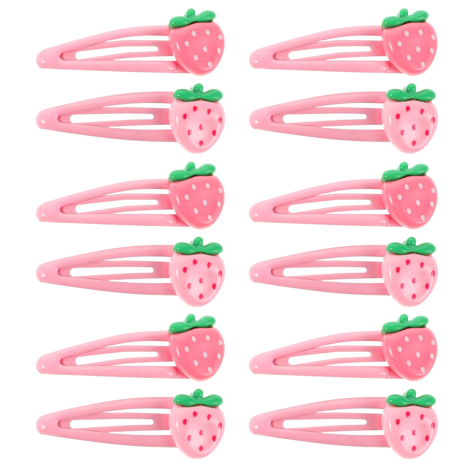 24pcs Cartoon Strawberry Hair Clips Pink Metal Snap Barrettes For Cute Fruit Hair Accessories Party Styling
24pcs Cartoon Strawberry Hair Clips Pink Metal Snap Barrettes For Cute Fruit Hair Accessories Party Styling