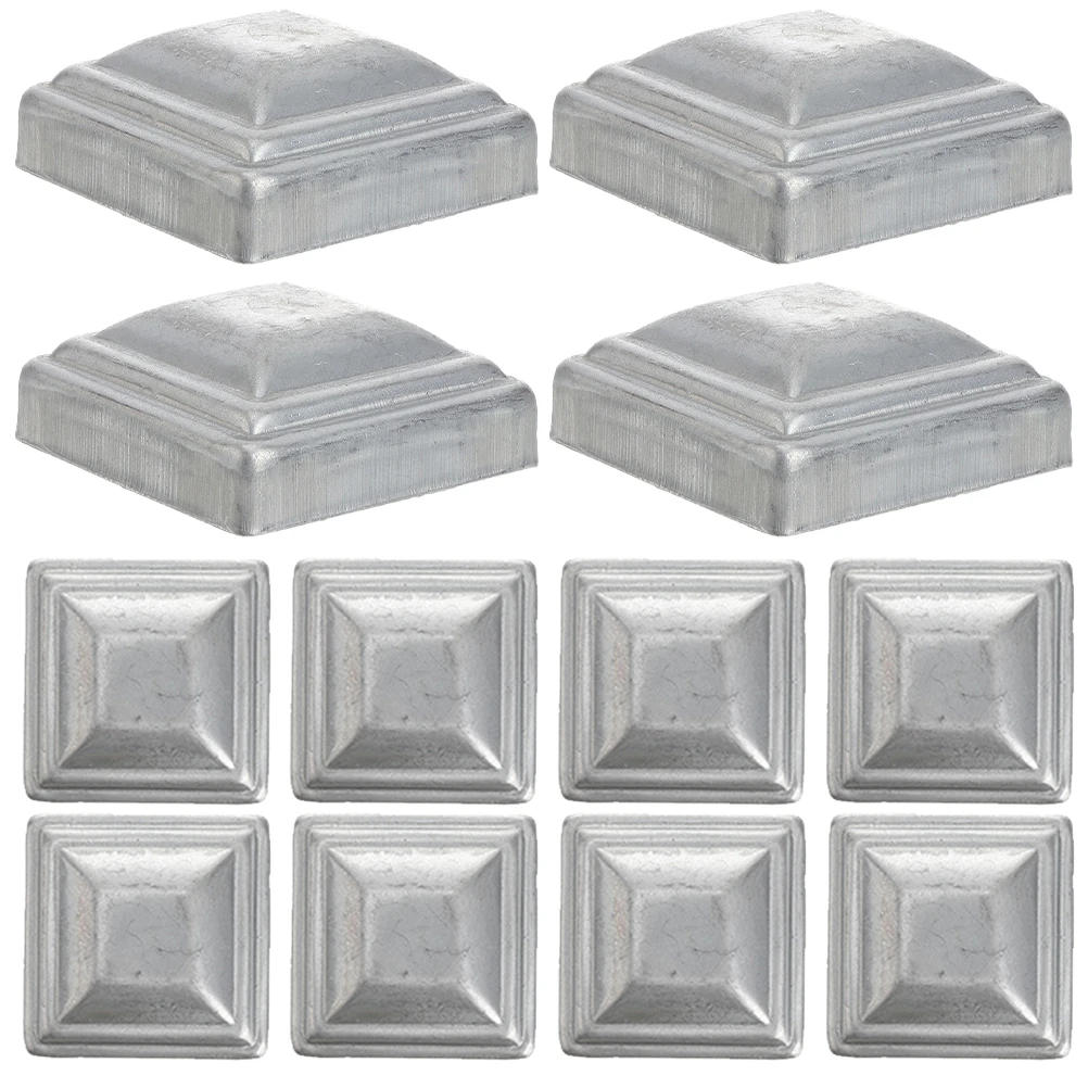 12pcs Square Fence Post Caps 50x50 Guardrail Column Cover Durable Metal Fence Parts Easy Install Outdoor Lighting 
12pcs Square Fence Post Caps 50x50 Guardrail Column Cover Durable Metal Fence Parts Easy Install Outdoor Lighting
