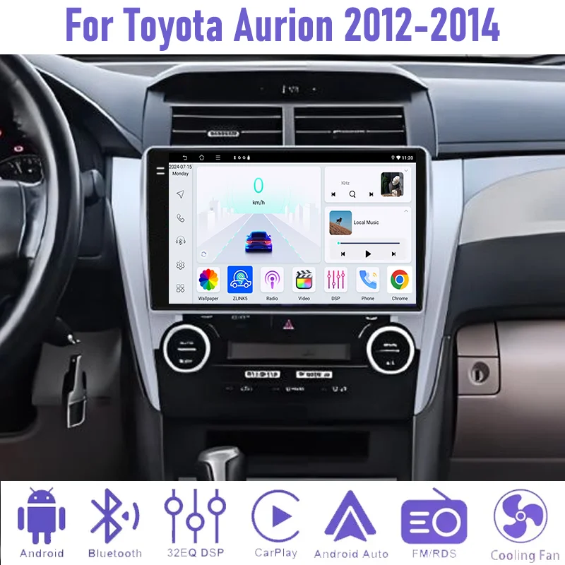 10" For Toyota Aurion 2012-2014 Car Radio Android 15 Auto Support Wireless Apple Carplay GPS BT 2DIN Head Unit FM 4G WIFI
10" For Toyota Aurion 2012-2014 Car Radio Android 15 Auto Support Wireless Apple Carplay GPS BT 2DIN Head Unit FM 4G WIFI