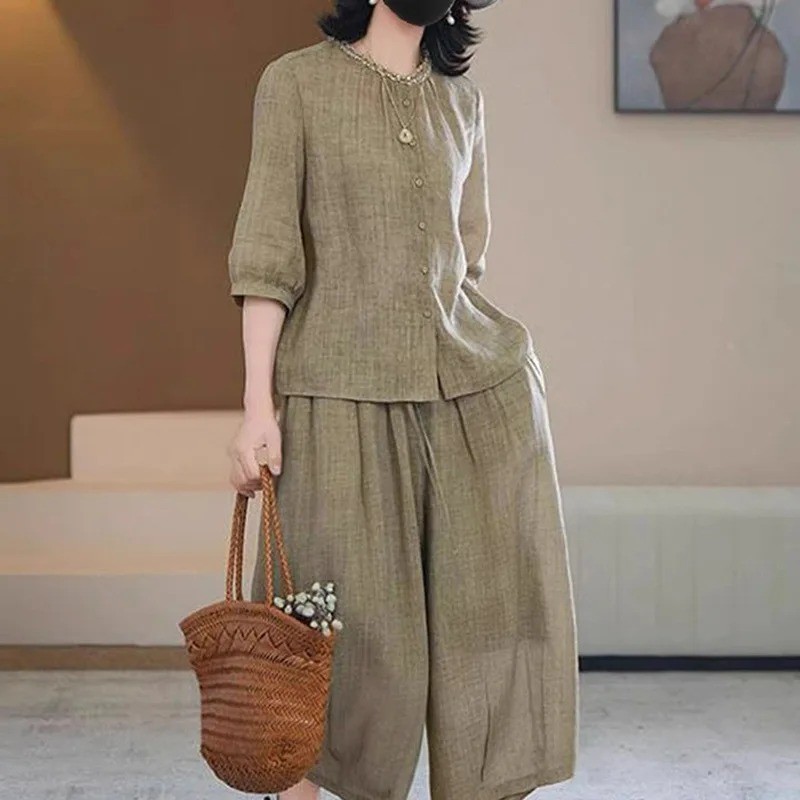 Plus Size Women's Summer Elegant Retro Set Loose Office Lady Fashion New Arrival Trendy Comfortable
Plus Size Women's Summer Elegant Retro Set Loose Office Lady Fashion New Arrival Trendy Comfortable