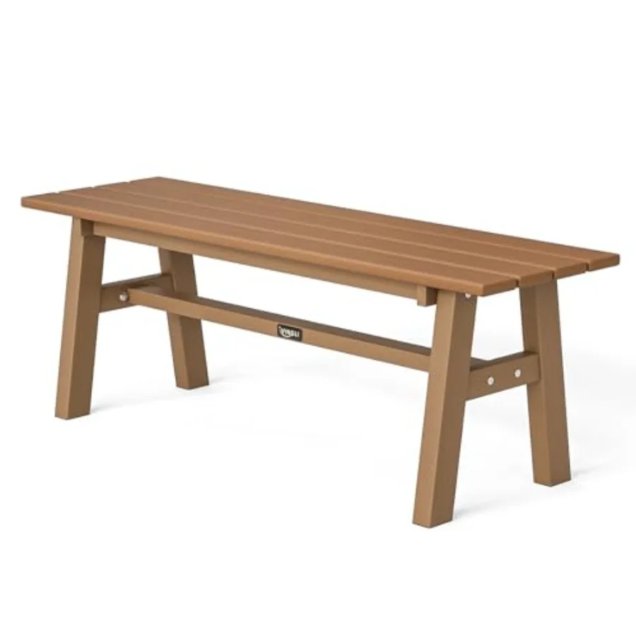 47 Outdoor Garden Bench HDPE Patio Bench with Metal Legs Poly Lumber Backless Bench in Teak Color 660 LBS Capacity
47 Outdoor Garden Bench HDPE Patio Bench with Metal Legs Poly Lumber Backless Bench in Teak Color 660 LBS Capacity