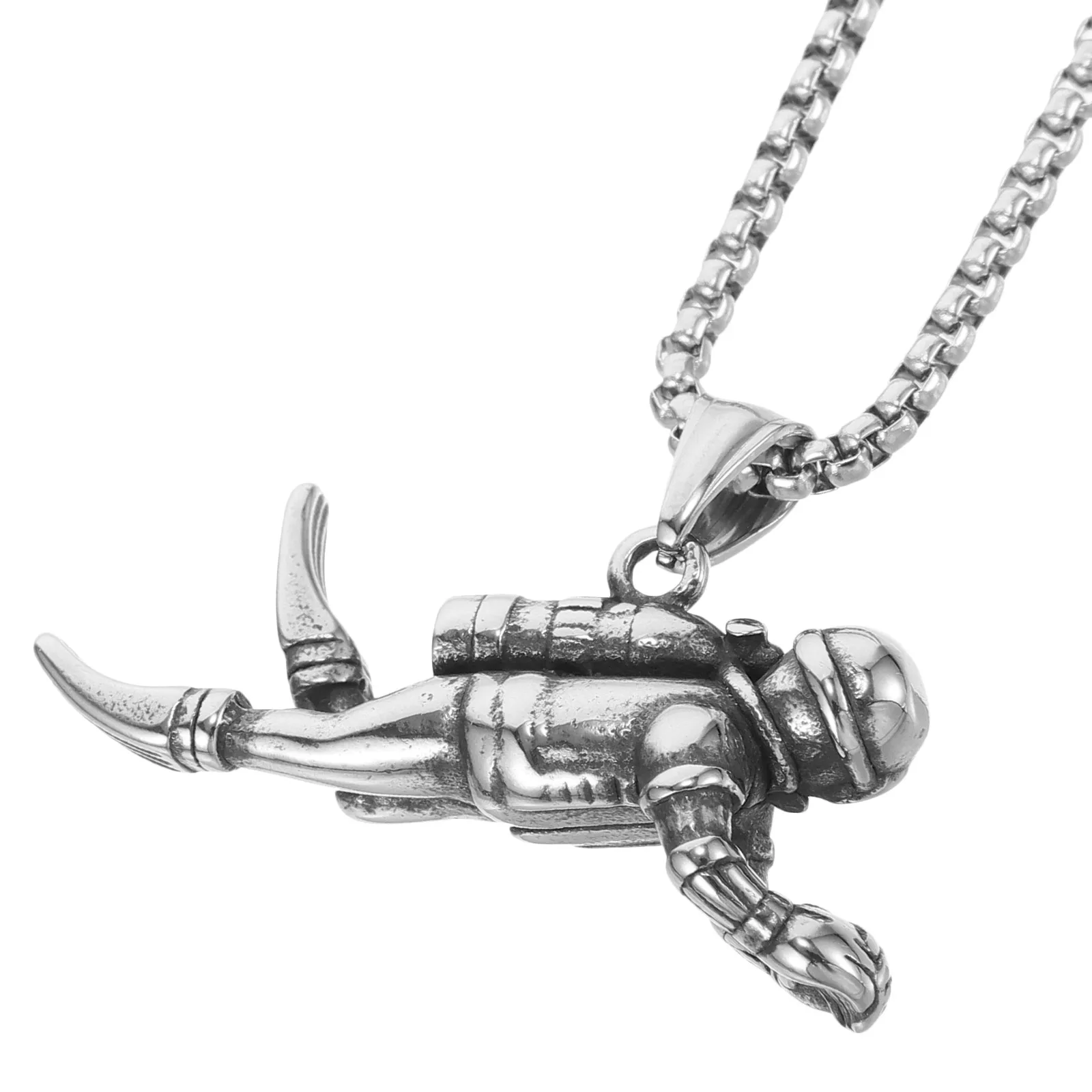 Novelty Diver Men'S Titanium Steel Pendant Chain Sports Themed Decorative Necklace For Men Women Creative Gift Unique Jewelry
Novelty Diver Men'S Titanium Steel Pendant Chain Sports Themed Decorative Necklace For Men Women Creative Gift Unique Jewelry