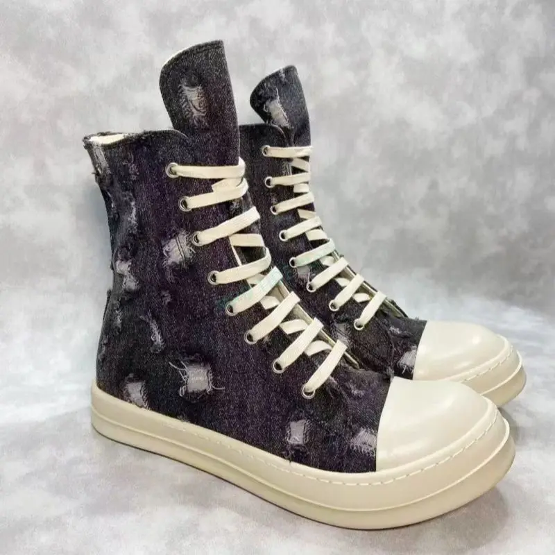 Men Casual Shoes Canvas Jeans Holes Classic Flats High to Ankle Women Shoes Brand Retro Vintage Luxury Designers Sneakers
Men Casual Shoes Canvas Jeans Holes Classic Flats High to Ankle Women Shoes Brand Retro Vintage Luxury Designers Sneakers