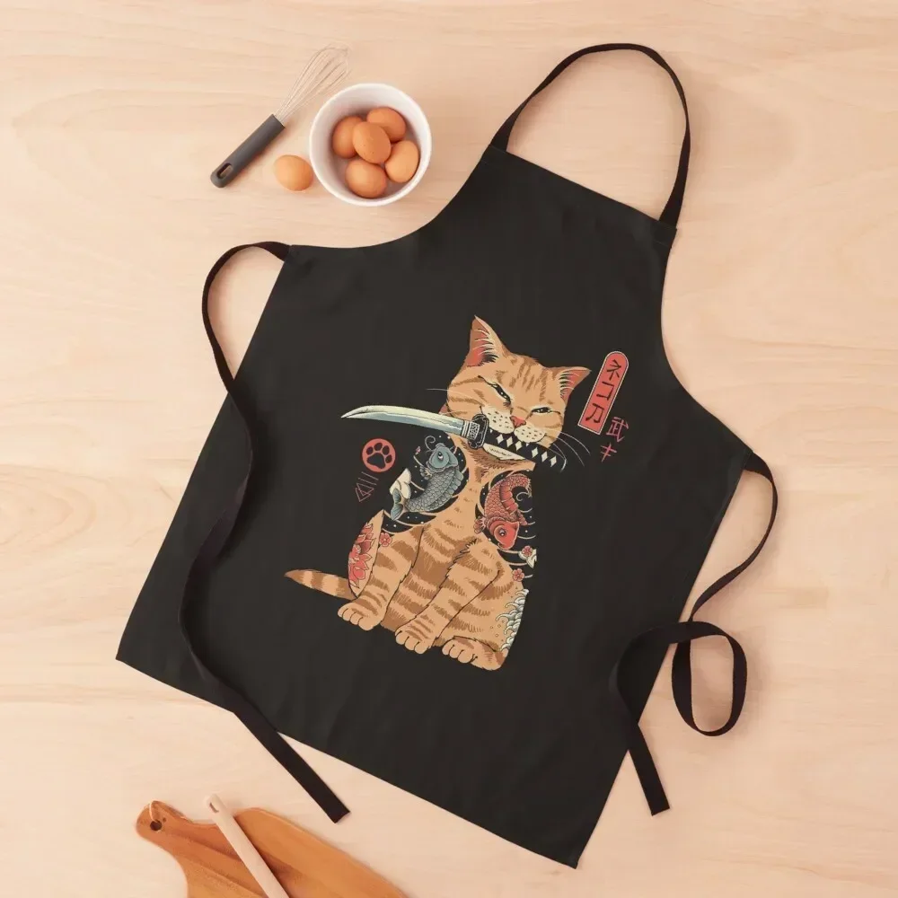 Japan cat -samurai art Apron innovative kitchen and home items Men kitchen Apron
Japan cat -samurai art Apron innovative kitchen and home items Men kitchen Apron