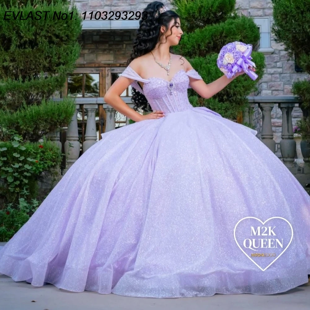 EVLAST индивидуальное сиреневое бальное платье 2025 года, платье Quinceanera, блестящая аппликация, бисер, хрустальный бант, сладкий 16 Vestidos De 15 Anos E1Q888
EVLAST индивидуальное сиреневое бальное платье 2025 года, платье Quinceanera, блестящая аппликация, бисер, хрустальный бант, сладкий 16 Vestidos De 15 Anos E1Q888