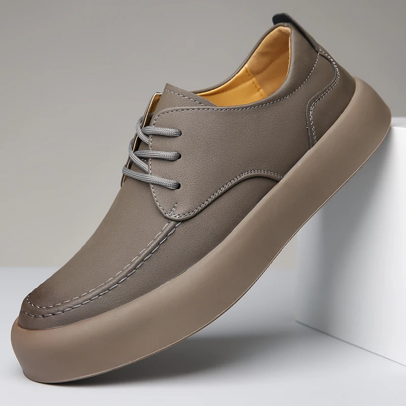 Дизайнерские брендовые мужские спортивные туфли-оксфорды, кожаная повседневная обувь на толстой подошве, уличная мужская обувь для вождения, противоскользящая обувь 
Дизайнерские брендовые мужские спортивные туфли-оксфорды, кожаная повседневная обувь на толстой подошве, уличная мужская обувь для вождения, противоскользящая обувь