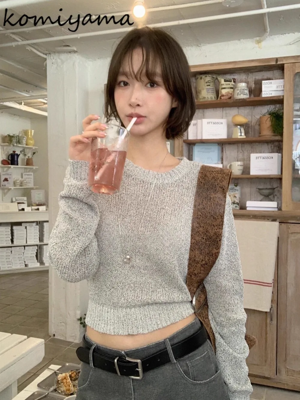 Back Lace-up Ropa De Muje Autumn New Knitted Roupas O-neck Long Sleeve Sweater Tunic Design Woman Clothes Vintage Sueter
Back Lace-up Ropa De Muje Autumn New Knitted Roupas O-neck Long Sleeve Sweater Tunic Design Woman Clothes Vintage Sueter