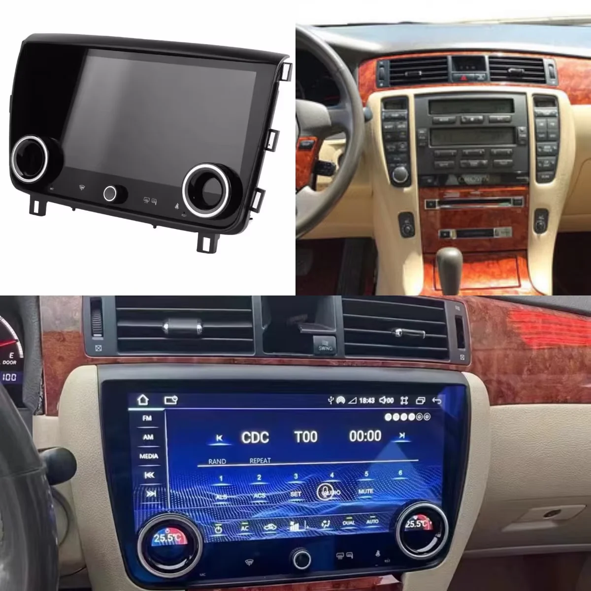 Multimedia Android 14 For Toyota Crown 2007~2011 Radio Stereo Double Knobs Automotive Multimedia Player GPS Navigation Head Unit
Multimedia Android 14 For Toyota Crown 2007~2011 Radio Stereo Double Knobs Automotive Multimedia Player GPS Navigation Head Unit