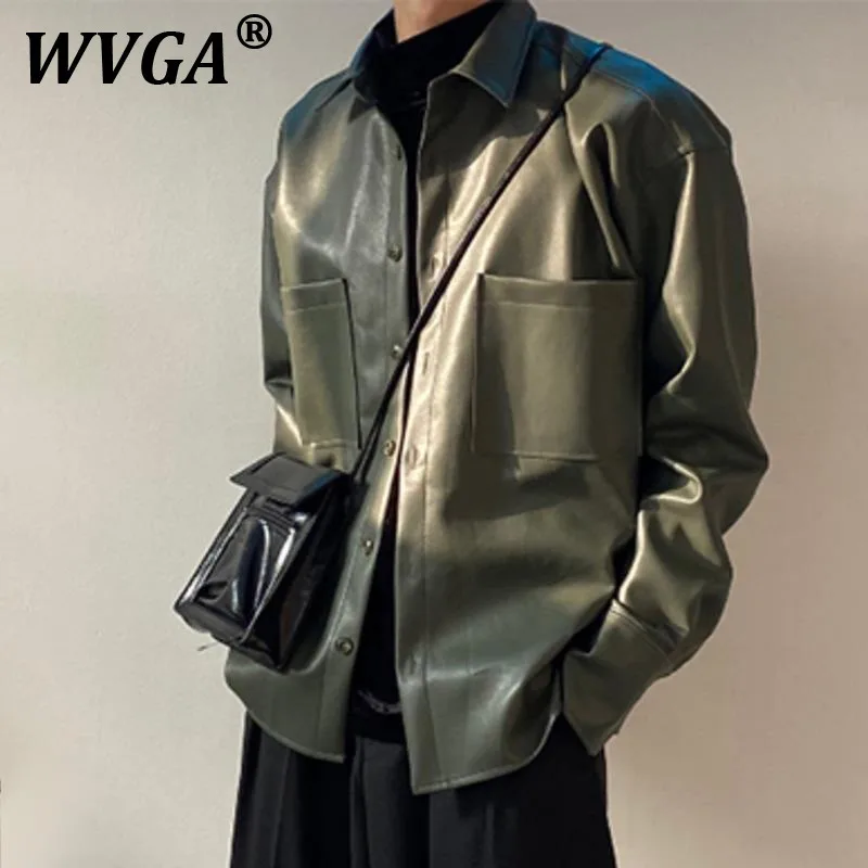 WVGA Spring Autumn New Men Tide Y2K Korean Trendy High Street Long Sleeve Coats Loose Niche Chic Casual Leather Jacket Ins W8367
WVGA Spring Autumn New Men Tide Y2K Korean Trendy High Street Long Sleeve Coats Loose Niche Chic Casual Leather Jacket Ins W8367