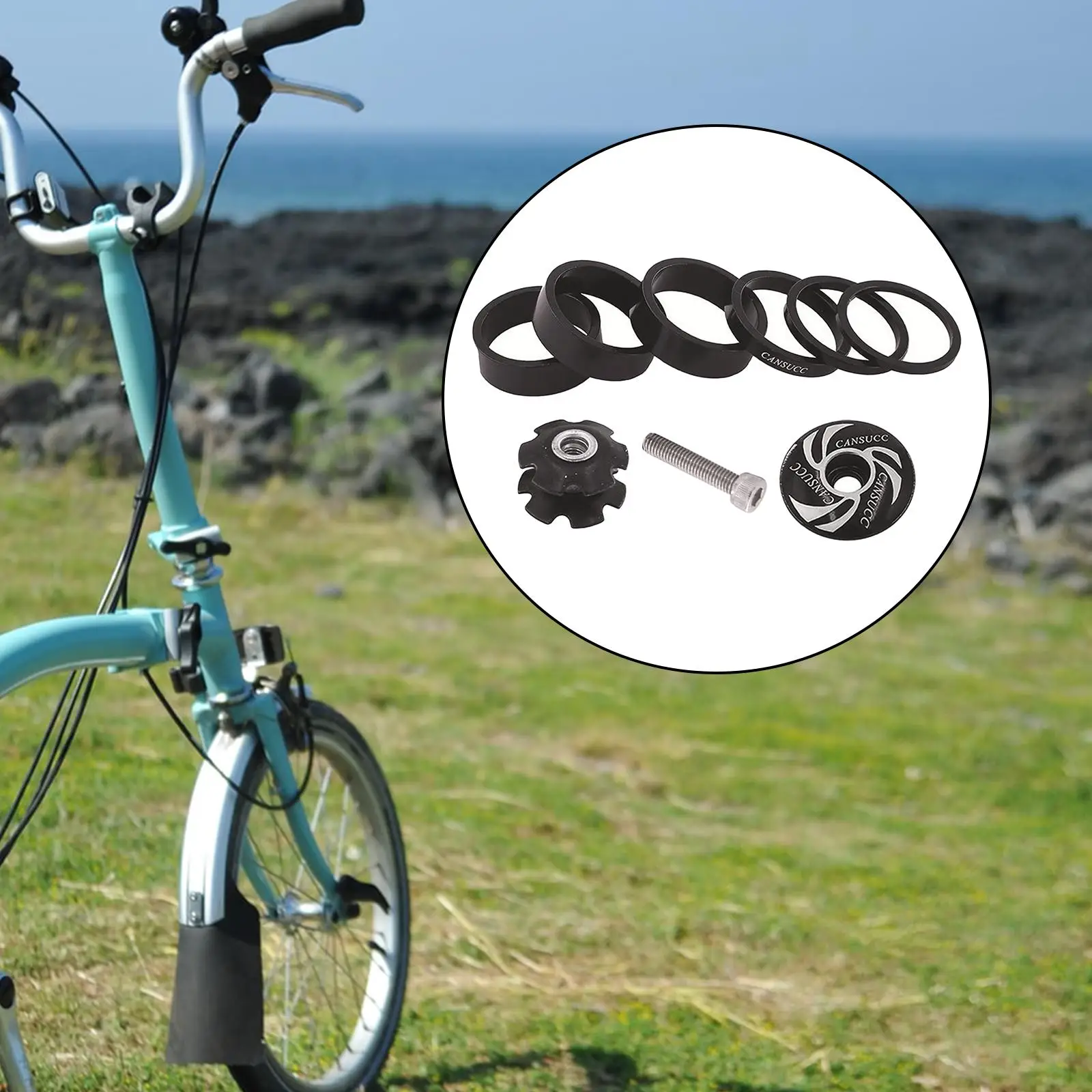 1 1/8 Inch Bicycle Headset Spacer Headset Washer Headset Star Nut Bolt Set
1 1/8 Inch Bicycle Headset Spacer Headset Washer Headset Star Nut Bolt Set