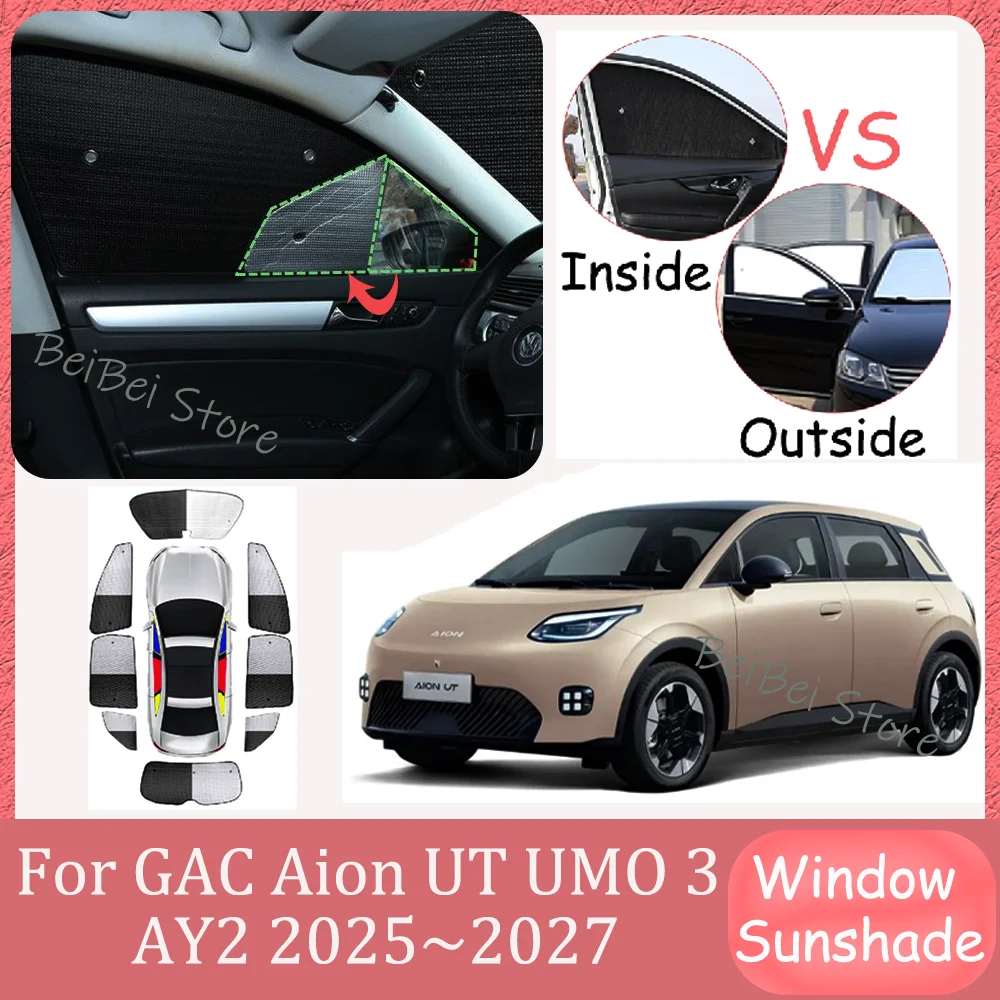For GAC Aion UT UMO 3 AY2 2025~2027 2026 Car Aluminum foil Sunshade Side Window Windshield Sun Shade UV Interior Accessories
For GAC Aion UT UMO 3 AY2 2025~2027 2026 Car Aluminum foil Sunshade Side Window Windshield Sun Shade UV Interior Accessories