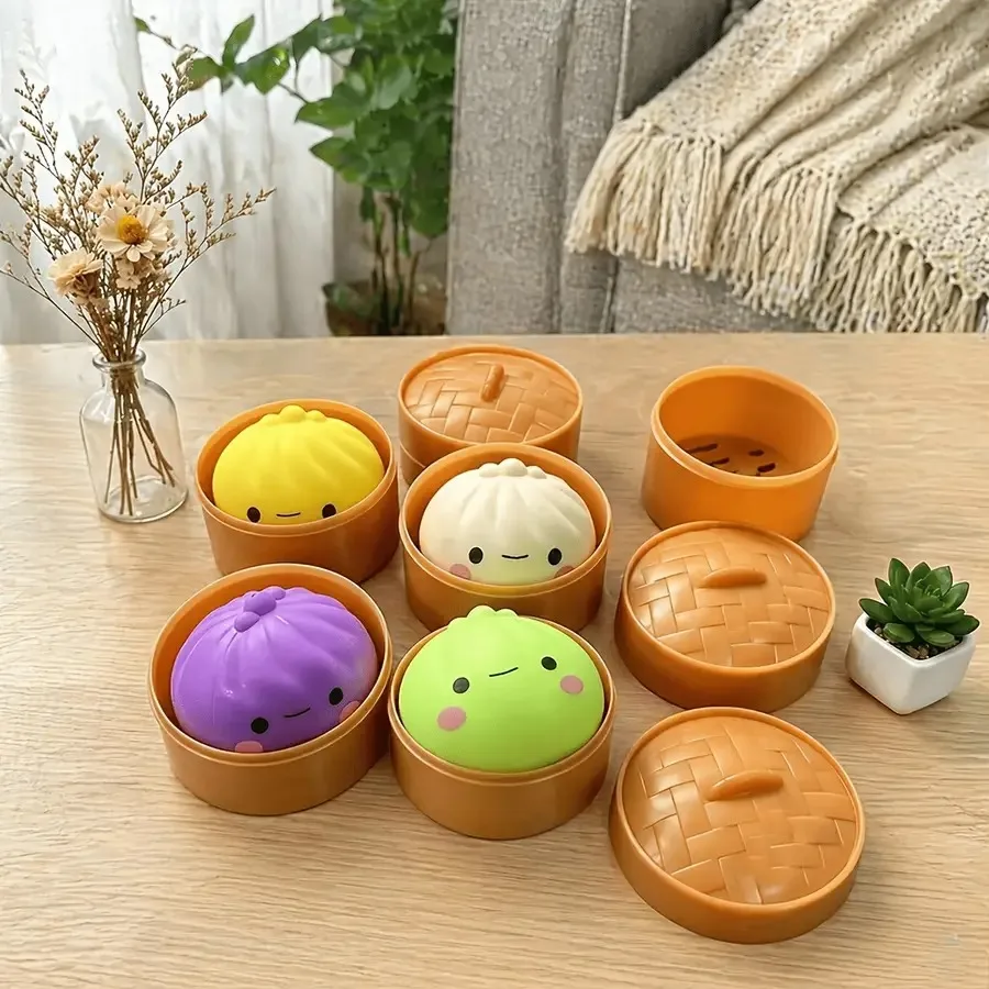 3 Sets 3pcs Baozi And 3pcs Steamer Lid And 3pcs Steamer Base,Cute Stress Relief Soft Baozi Stress Ball, Soft Toy, Sensory Toy,
3 Sets 3pcs Baozi And 3pcs Steamer Lid And 3pcs Steamer Base,Cute Stress Relief Soft Baozi Stress Ball, Soft Toy, Sensory Toy,